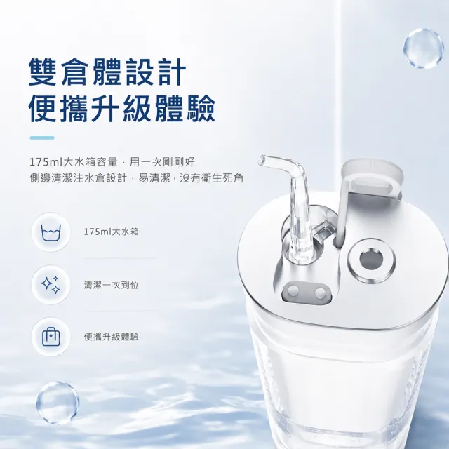 【SAMPO 聲寶】伸縮攜帶型電動沖牙機/洗牙器/沖牙器(WB-Z2505NL)