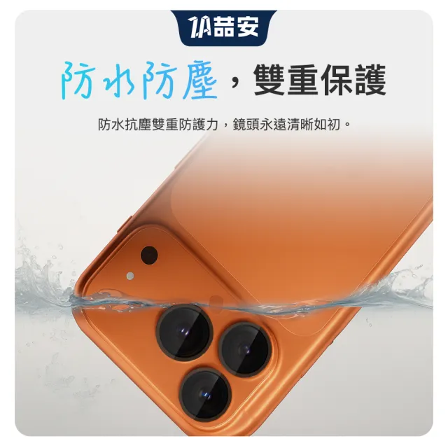 【ZA 喆安】分離式懶人鋼化玻璃手機鏡頭保護貼膜蓋i17/16/15 Air/Plus/Pro/Pro Max 適用蘋果iPhone