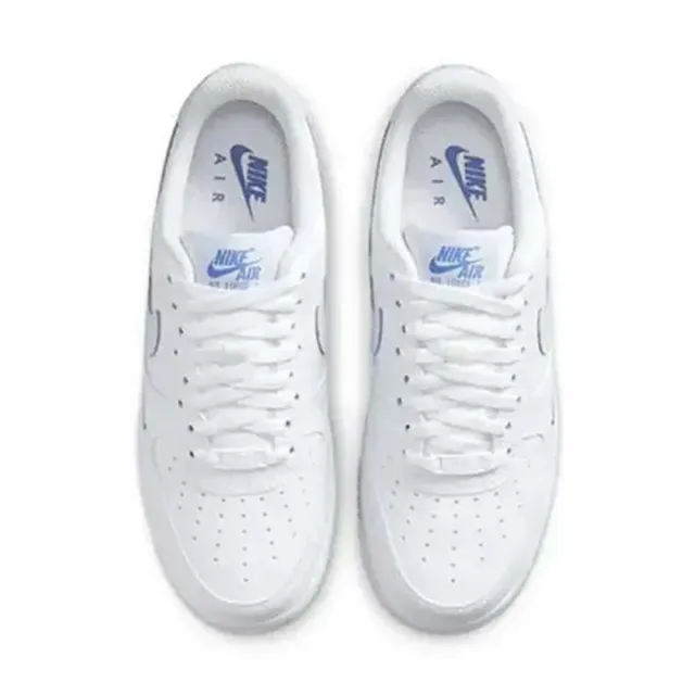 【NIKE 耐吉】W Air Force 1 Low 07 刺繡小藍勾 小雙勾 荔枝皮 休閒鞋 女鞋 HV2511-100