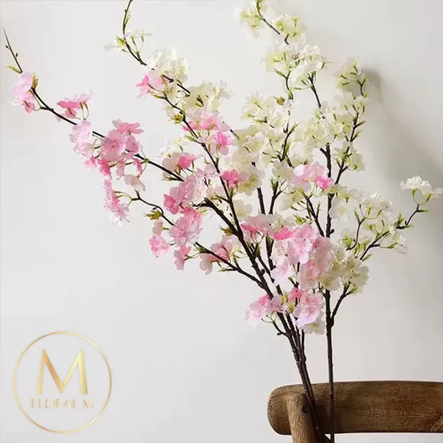 【Floral M】上野初戀粉櫻花仿真花花材1入組(人造花/仿真花/假花/花藝DIY/裝飾花材)
