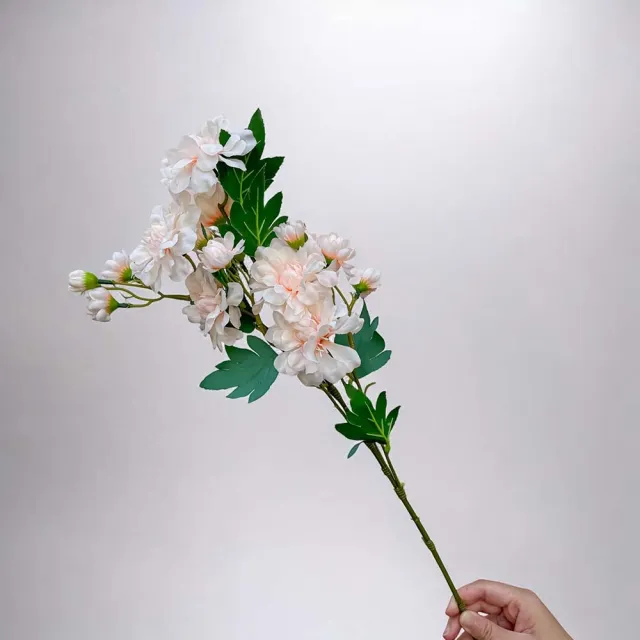 【Floral M】居家花仙子芍藥香檳橙仿真花花材1入組(人造花/仿真花/假花/花藝DIY/裝飾花材)