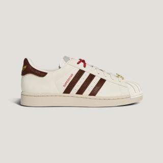 【adidas 愛迪達】休閒鞋 男鞋 女鞋 運動鞋 CNY 貝殼鞋 三葉草 SUPERSTAR II 紅白 KJ6293