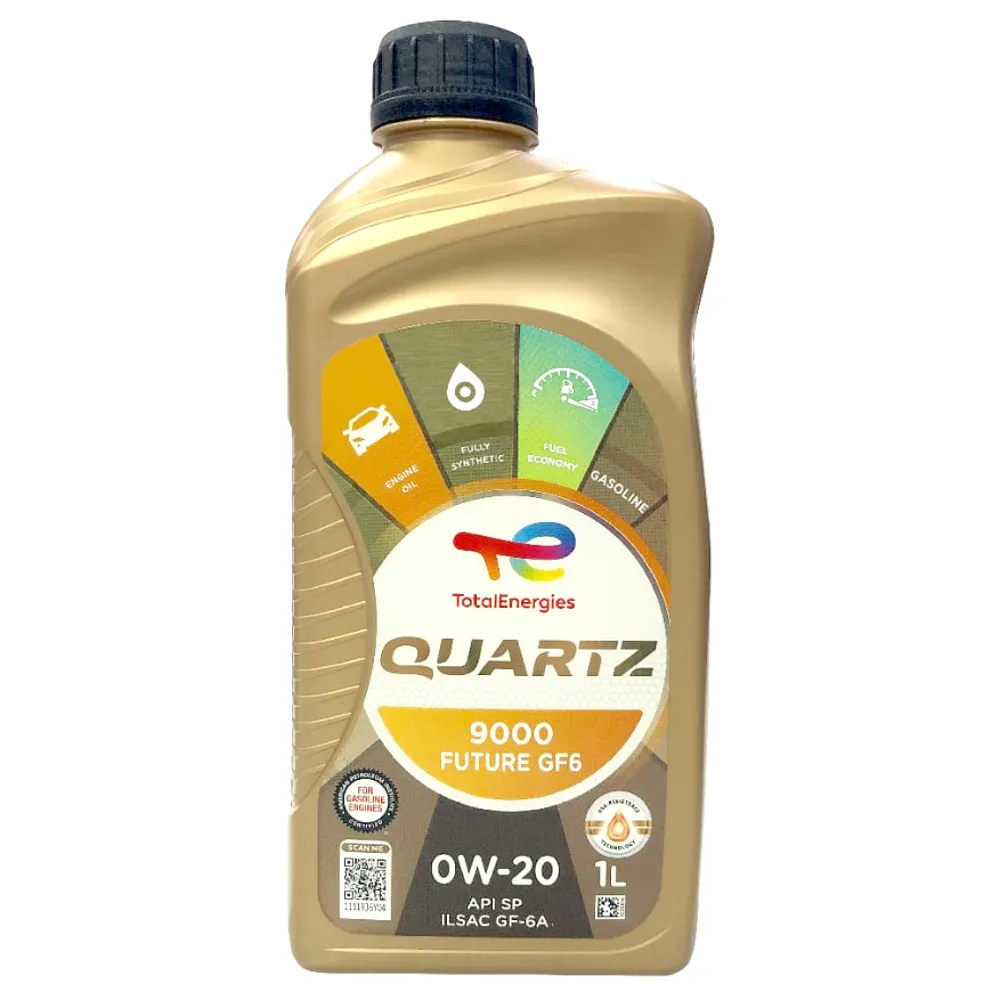 【TotalEnergies 道達爾能源】道達爾 TOTAL 全合成機油 QUARTZ 9000 FUTURE GF6 0W20 1L  整箱12入(車麗屋)