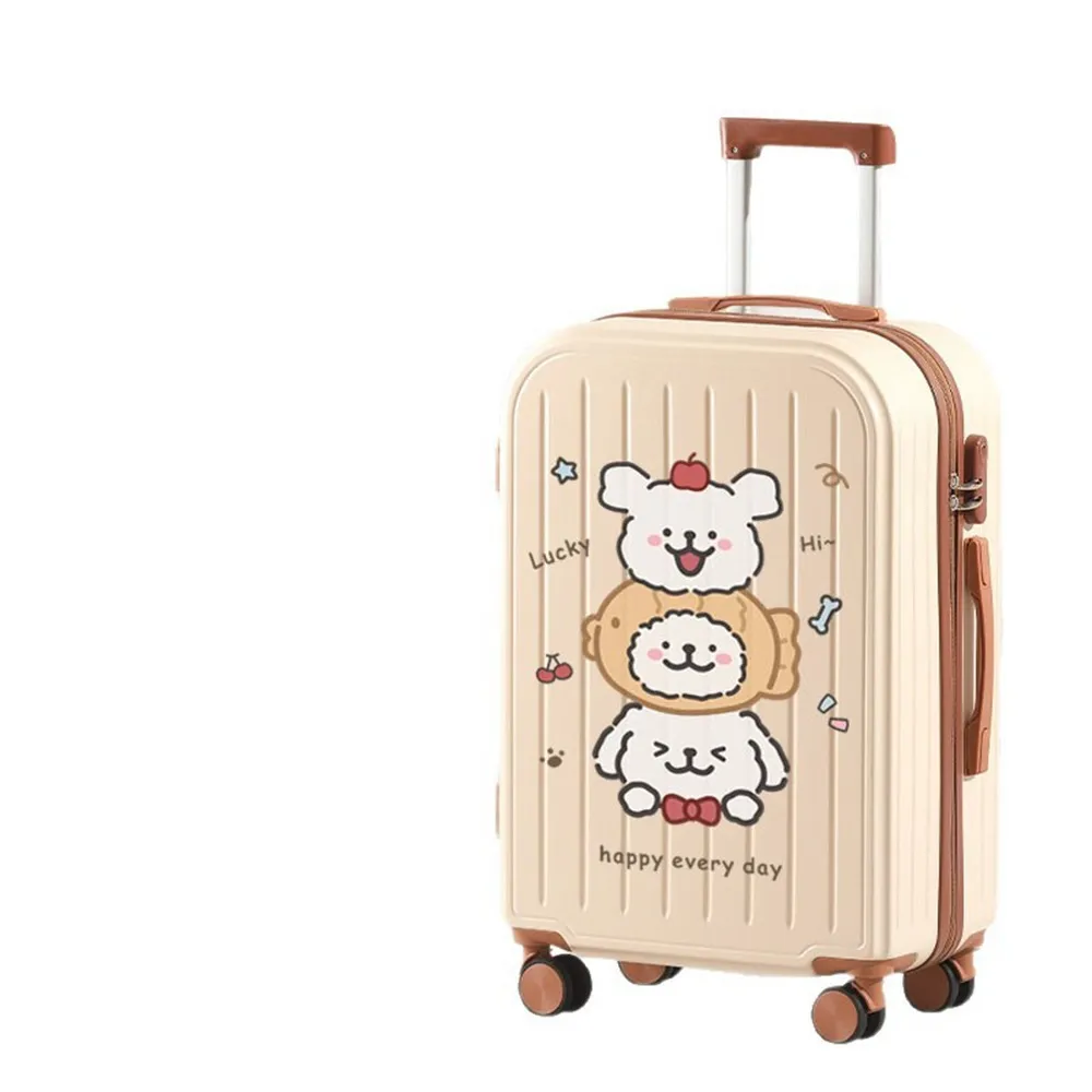 【Quality 聚家】行李箱 旅行箱 拉桿箱 密碼箱 高顏值可愛 22寸/防磕碰防磨損/可調節拉桿/靜音萬向輪