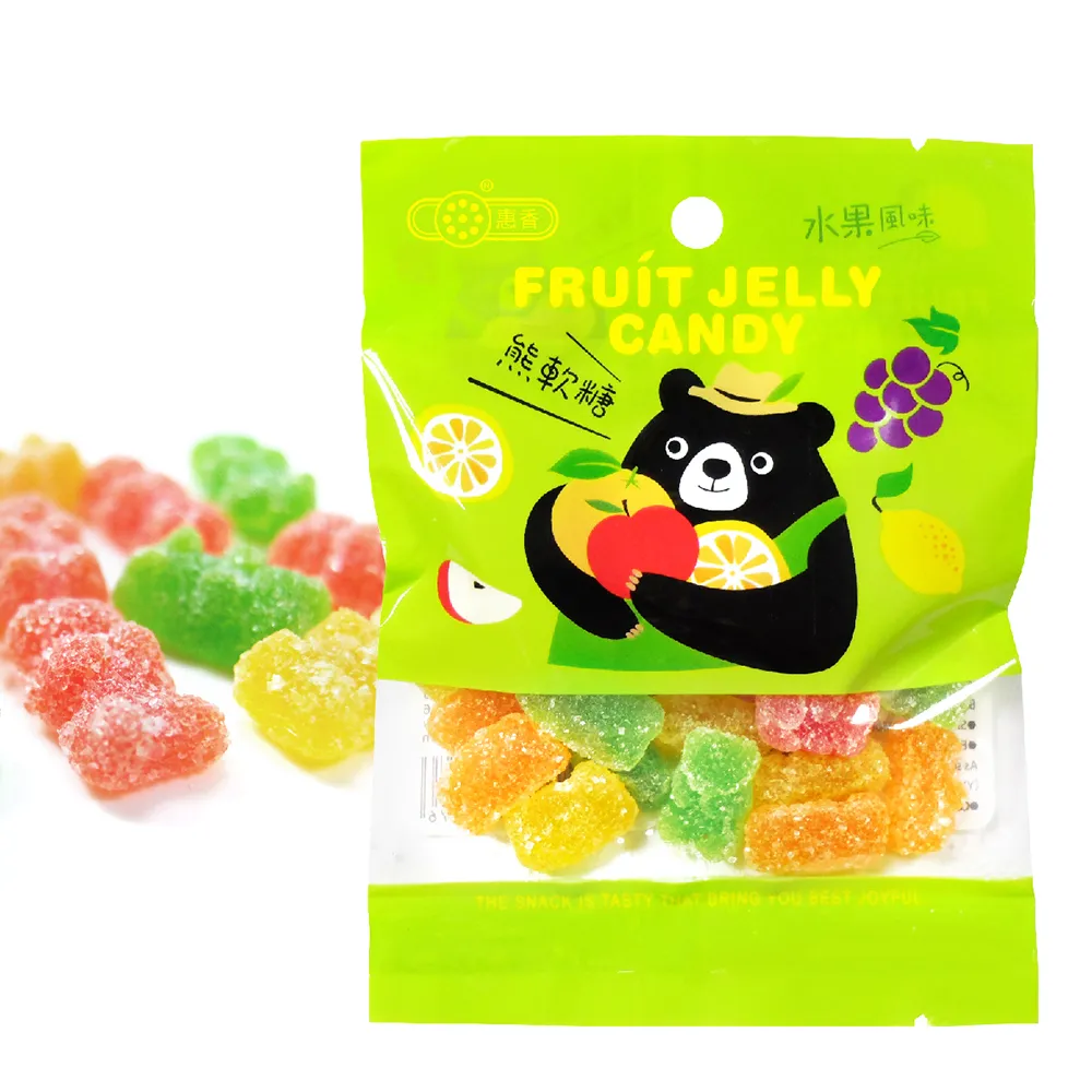 【惠香】熊軟糖55g*4包組(裹糖粉 經典小熊軟糖 小包裝)