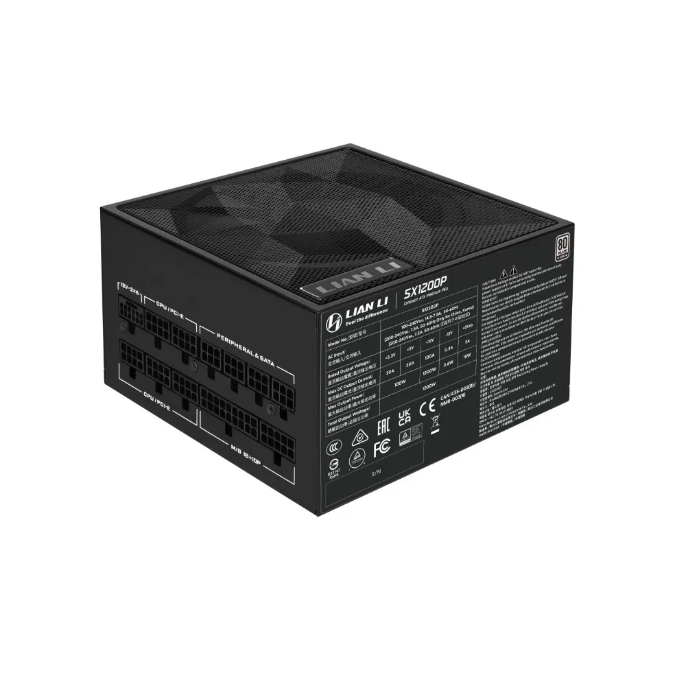 【LIAN LI 聯力】SX1200P 黑/白金牌/ATX3.1/PCIE5.1 電源供應器