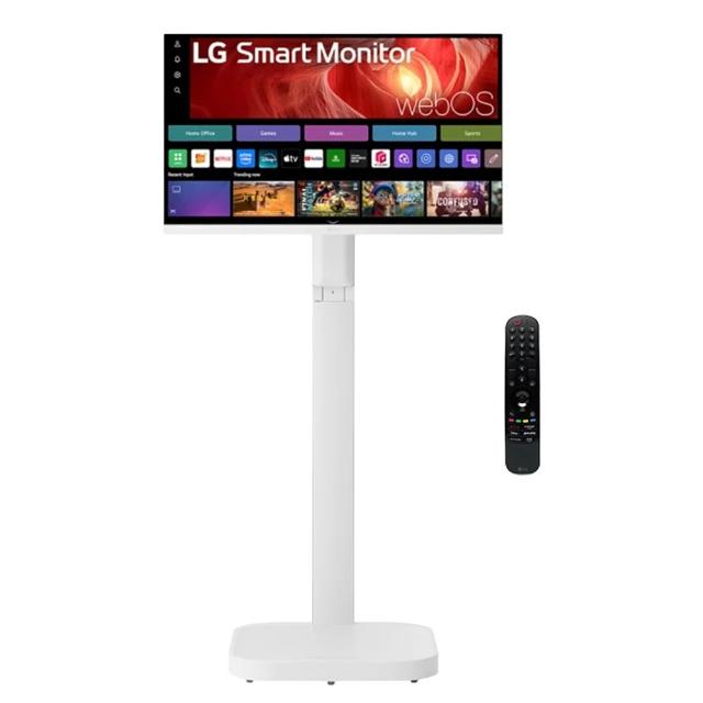 【LG 樂金】家電快配★27型SmartMonitor Duo 4K 移動式智慧螢幕斜槓機/閨蜜機/移動液晶(27U730SA-W)