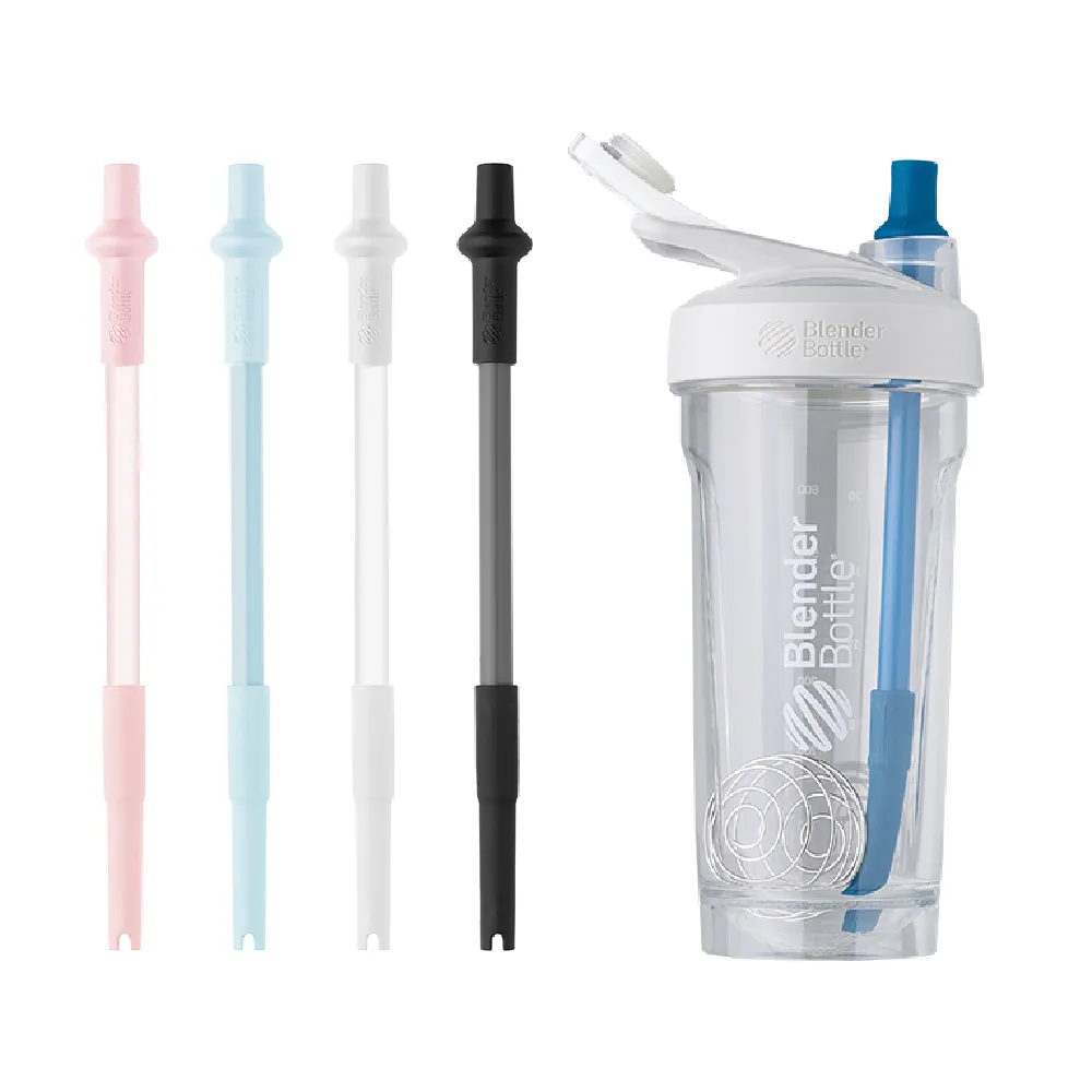【Blender Bottle】Straw 彈性吸管｜自動彈開/2入組(BlenderBottle/運動水壺/搖搖杯)