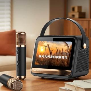 【諾必行】家用k歌麥克風一體機 藍牙音響 ktv神器 戶外話筒 歌詞音箱 音響組合 GC520Pro