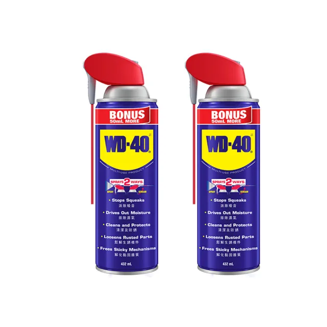 WD-40】多功能除銹潤滑劑382ml(2入組) - momo購物網- 好評推薦-2026年9月