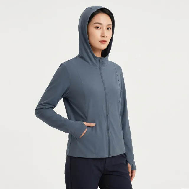 【GIORDANO 佐丹奴】男女裝抗UV防曬涼感輕薄連帽外套 (多色任選)
