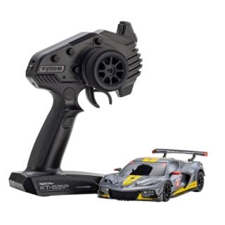 【KYOSHO】32356GM MINI-Z RWD MR-04 readyset CHEVROLET® CORVETTE® C8.R 槍灰色(MINI-Z 遙控車)