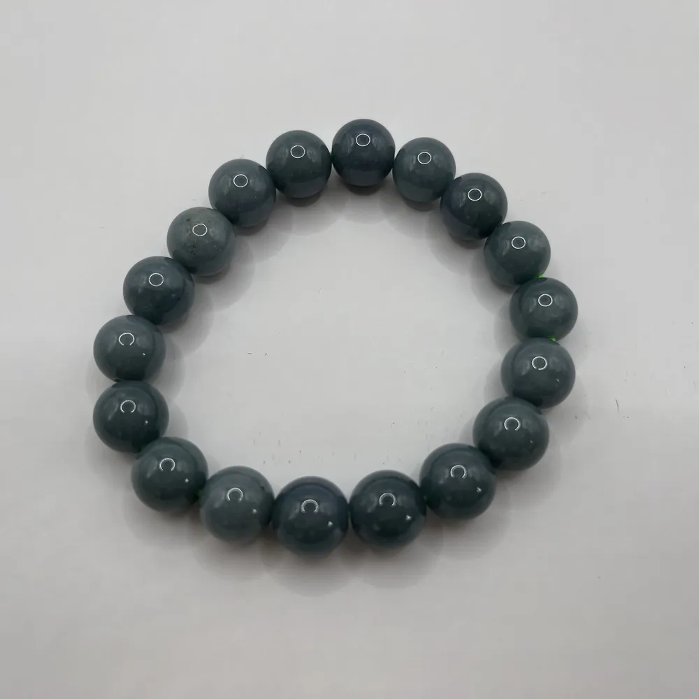 【云綺珠寶 YUN CHI】天然A貨翡翠 危地馬拉 天空藍 手串 11mm+(藍綠色調 種水細膩)