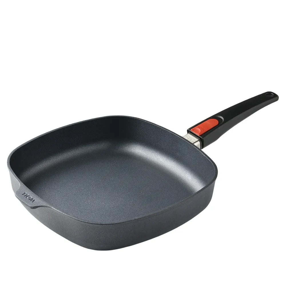 【Woll】Diamond Lite 輕量鑽石 方形平底不沾深鍋 28cm 不沾鍋 平底鍋(平輸品)