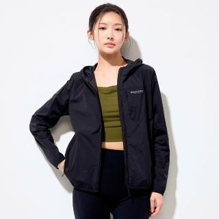 【Discovery Expedition】Freshvent 女版可收納防風外套 機能連帽外套 (DWWJ74053-BKS)