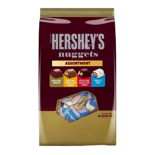 【美式賣場】Hersheys Nuggets 綜合金磚巧克力分享包(900g)