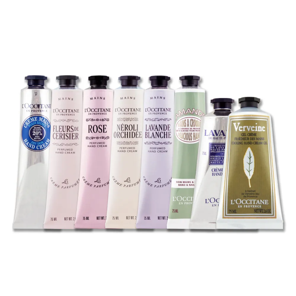 【L’Occitane 歐舒丹】經典護手霜 75ML（乳油木/薰衣草/櫻花/玫瑰.多款任選）專櫃公司貨