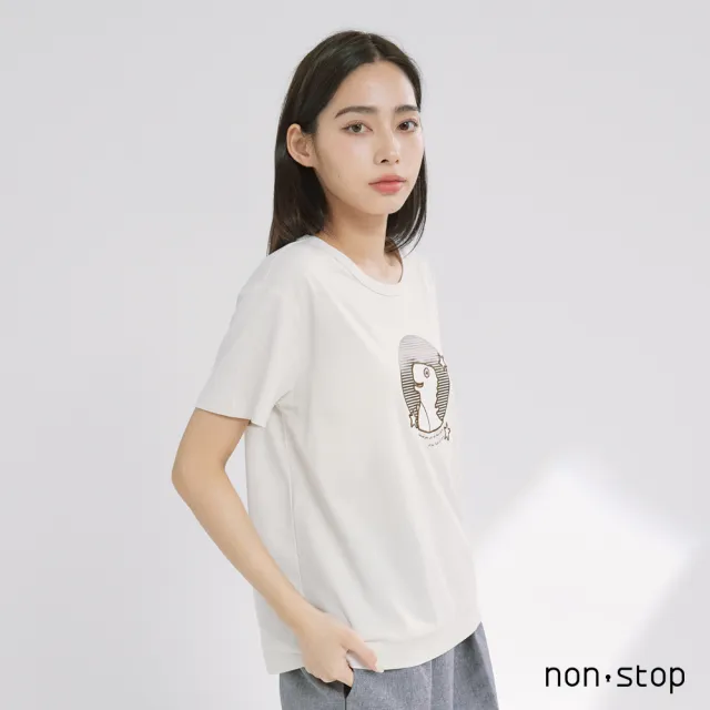 【non-stop】星際恐龍刺繡T恤-2色