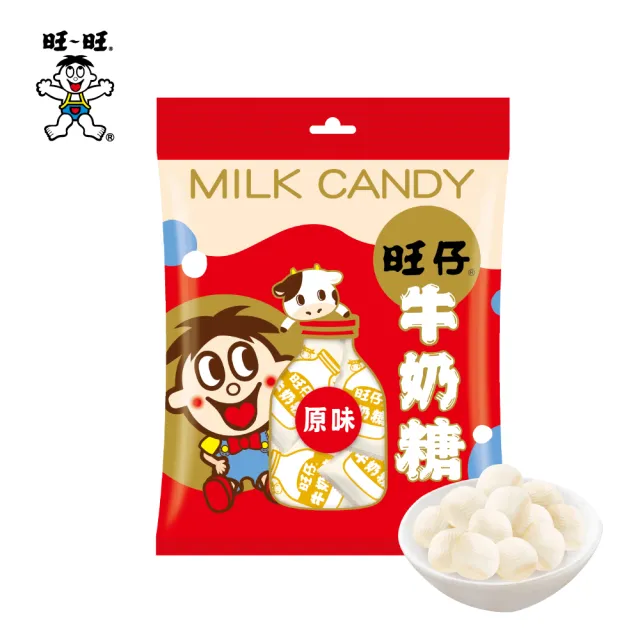 【旺旺】旺仔牛奶糖100g(原味/焦糖奶油口味/海鹽焦糖奶霜口味/紅玉紅茶口味)(濃郁奶香)