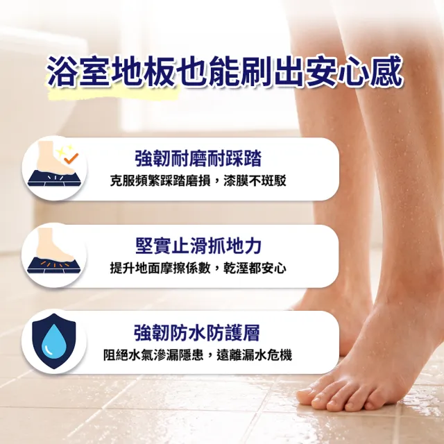 【得利】Dulux官方旗艦店★A883地板止水漆（1公升組裝）浴室 漏水 防水