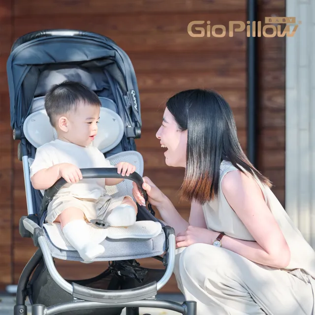 【GIO Pillow】超透氣涼爽推車坐墊 豪華款(推車涼墊 汽座涼墊 嬰兒推車坐墊 嬰兒涼墊 韓國 涼蓆 可水洗)