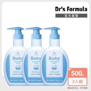 【Dr’s Formula 台塑生醫】嬰幼童洗髮沐浴精500g 三入組