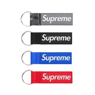 【SUPREME】Webbing Keychain 織帶鑰匙圈 雪地迷彩/黑/藍/紅 SS26A135