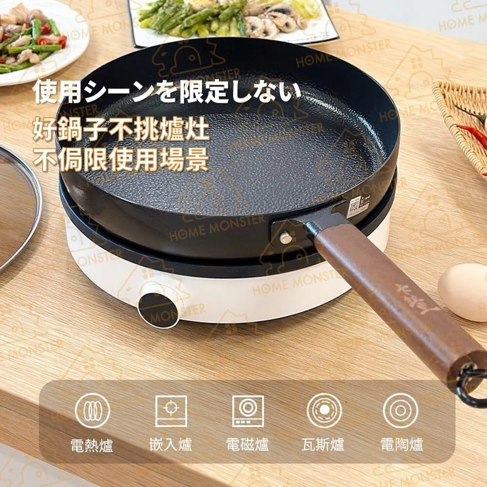 【鐵派回歸】日本卡拉里極鐵鍋26cm IH爐平底鍋 極鐵鍋 不沾鍋 平底鍋 深煎鍋 煎鍋 鍛造鐵鍋 窒化鍋(炒鍋)