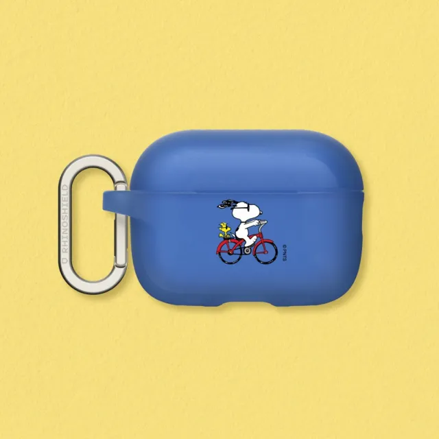 【RHINOSHIELD 犀牛盾】適用AirPods Pro 3/2/Pro/第4/3/2/1代防摔耳機保護殼/Snoopy Ride The Bike(Snoopy)