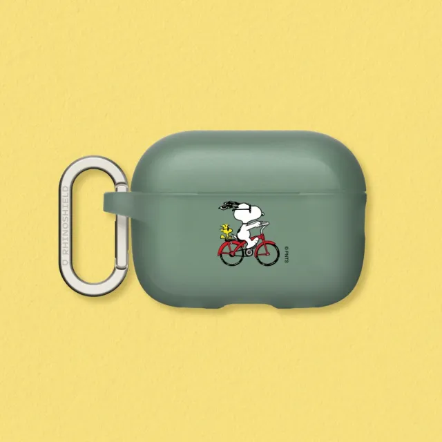 【RHINOSHIELD 犀牛盾】適用AirPods Pro 3/2/Pro/第4/3/2/1代防摔耳機保護殼/Snoopy Ride The Bike(Snoopy)