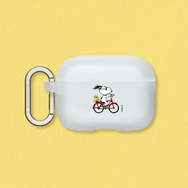 【RHINOSHIELD 犀牛盾】適用AirPods Pro 3/2/Pro/第4/3/2/1代防摔耳機保護殼/Snoopy Ride The Bike(Snoopy)