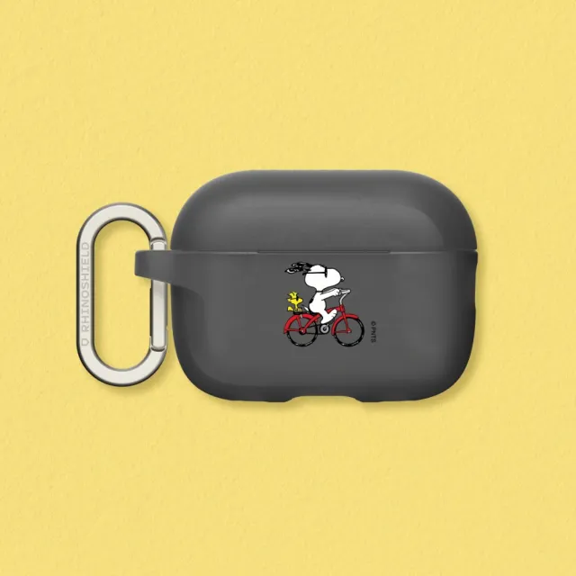 【RHINOSHIELD 犀牛盾】適用AirPods Pro 3/2/Pro/第4/3/2/1代防摔耳機保護殼/Snoopy Ride The Bike(Snoopy)