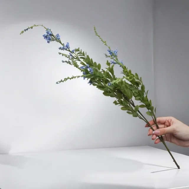 【Floral M】法式鄉村田園鼠尾草夏日藍仿真花花材1入組(人造花/仿真花/假花/花藝DIY/裝飾花材)