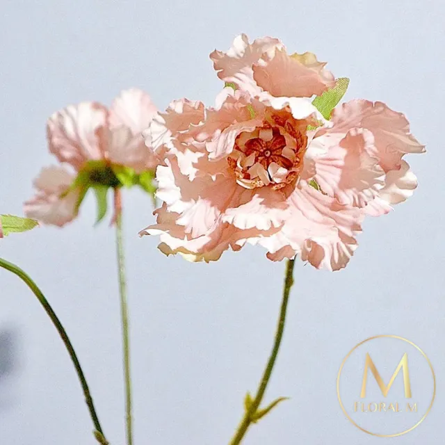 【Floral M】夏日森系小雛菊優雅粉仿真花花材1入組(人造花/仿真花/假花/花藝DIY/裝飾花材)