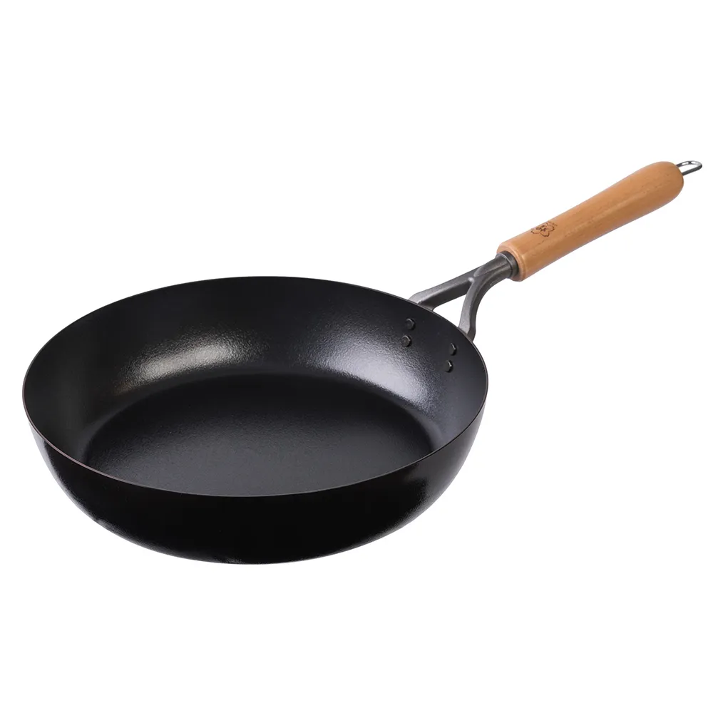 【IUSE】日本製 煌 凹凸岩紋平底鍋鐵鍋26cm