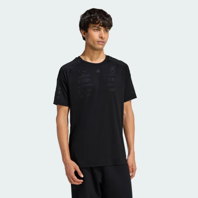 【adidas 愛迪達】Mer Lot Drjsy M 男 T恤 運動上衣 休閒短袖 黑 吸濕排汗 賽車服(KE5938)