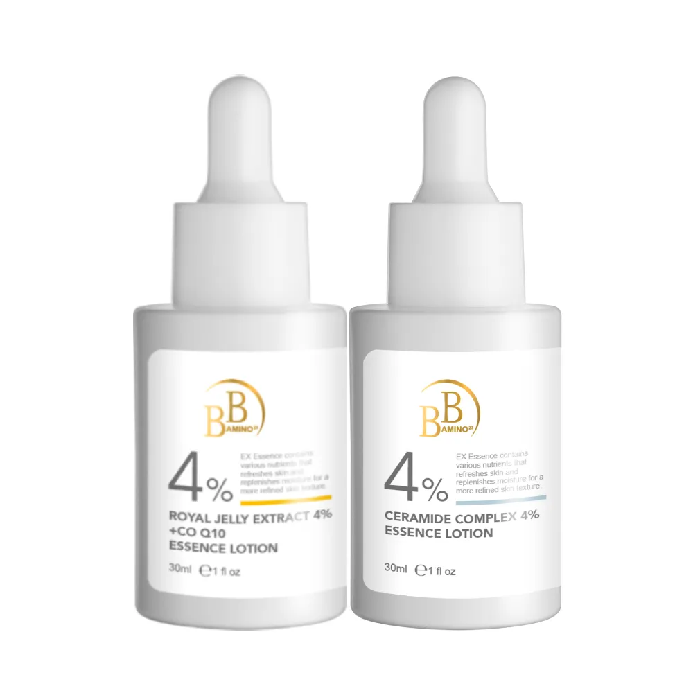 【BB Amino】科研4%蜂王乳+Q10活顏/神經醯胺修護精華乳30ml(兩款任選)