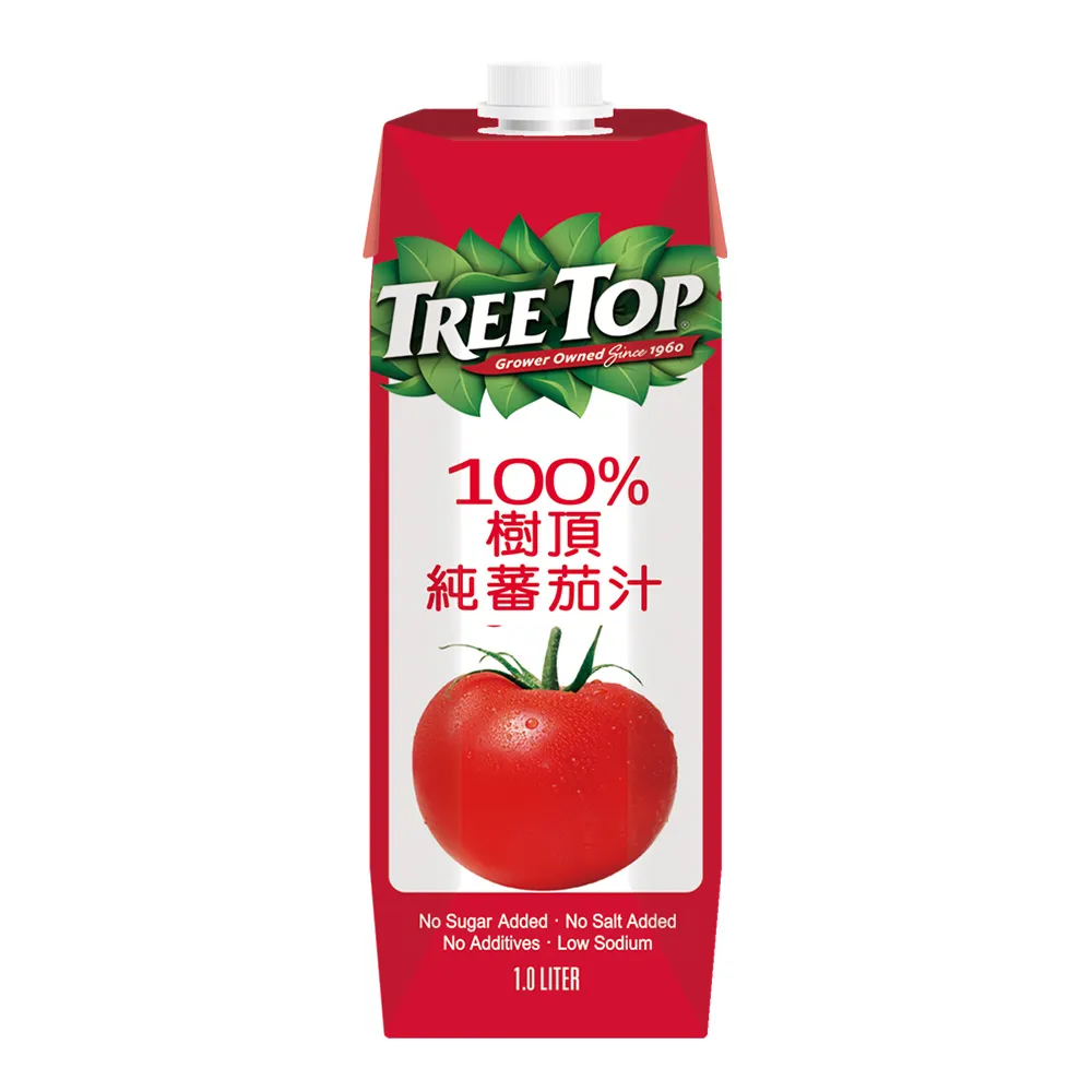【Tree Top 樹頂】100%純蕃茄汁 1Lx1箱(共10入)