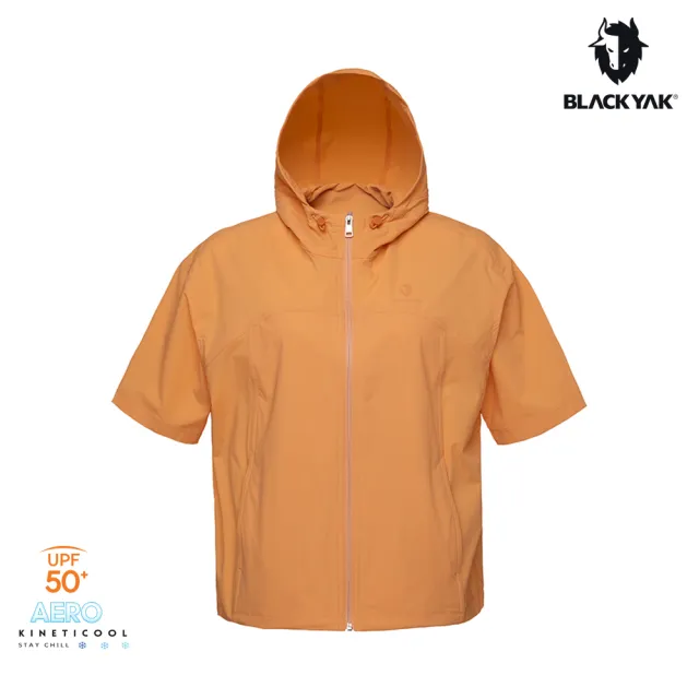【BLACKYAK】女 AERO FRESH K涼感短袖外套[三色]UPF50 輕量 涼感 透氣 短版 連帽設計|FB1WJ010