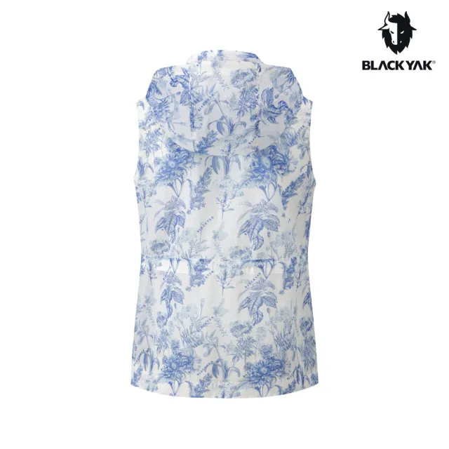【BLACKYAK】女 MONOMESH背心[三色] 輕薄 透氣 花朵印花 中長版背心 拆兜帽|FB1WV003