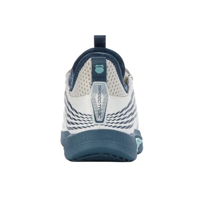 【K-SWISS】輕量進階網球鞋 匹克球鞋 SpeedTrac-男-白/藍(07392-161)