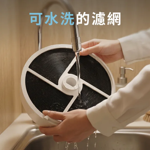【POIEMA】新氣几 Lite 空氣清淨機 (抑菌除臭/無耗材/CADR 300/水洗濾網/抗敏首選/P50B)