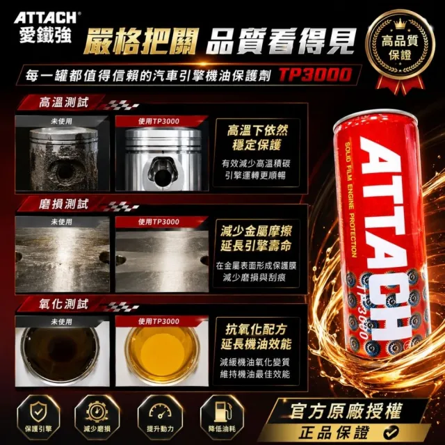 【愛鐵強】汽車引擎機油保護劑TP3000 車用保護劑｜清潔｜除垢｜降低油溫