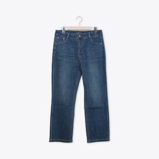 【MASTINA】基本牛仔直筒長褲 深藍(魅力商品)