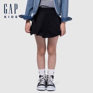 【GAP】兒童鬆緊迷你褲裙-經典黑(600865)