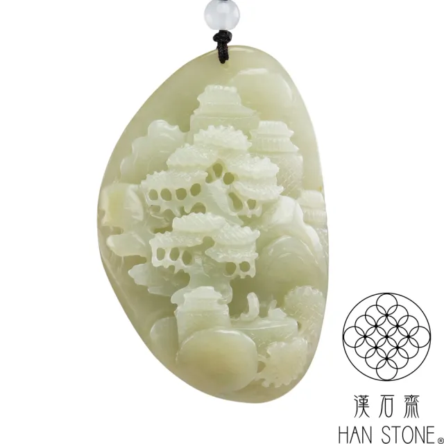 漢石齋】天然和田玉山水玉佩吊墜白玉(41*62*22mm) - momo購物網- 好評