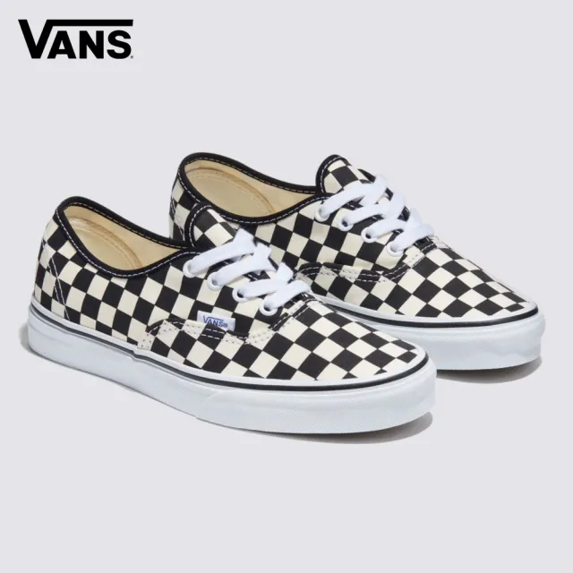 【VANS】官方旗艦 Authentic 黑白色棋盤格滑板鞋 CORTIS