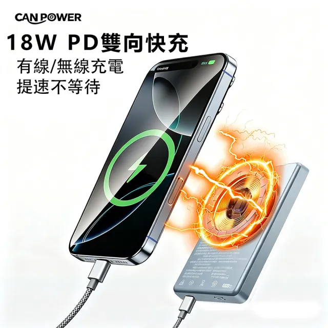 【RDi】2入組合 半固態防爆防燃磁吸行動電源 PDQC快充 蘋果手裱充