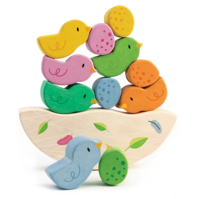 【Tender Leaf Toys】鳥巢平衡疊疊樂(內附12塊堆疊積木)