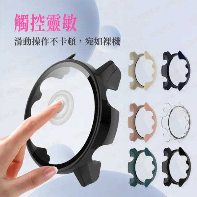 【GOLDEN SHIELD】Garmin Venu 4 3 一體式保護殼 3s 2 Plus 2s Vivoactive 6 5 PC+鋼化玻璃 錶殼+玻璃膜